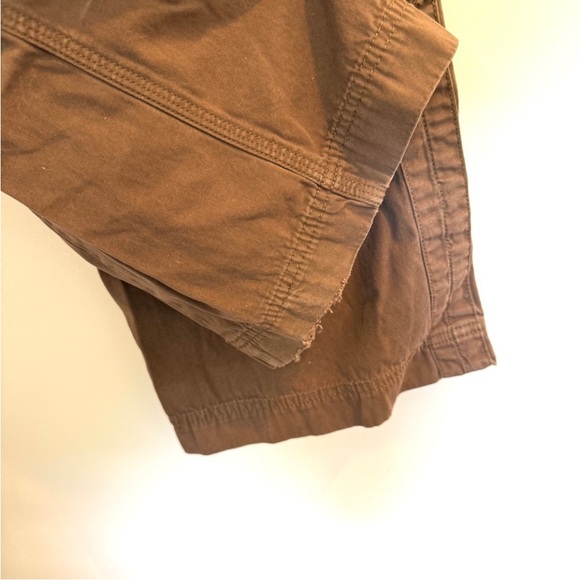 VTG Y2K Abercrombie Fitch Pants Brown Cargo Baggy Low Rise Kids L Womens XS - Picture 7 of 13
